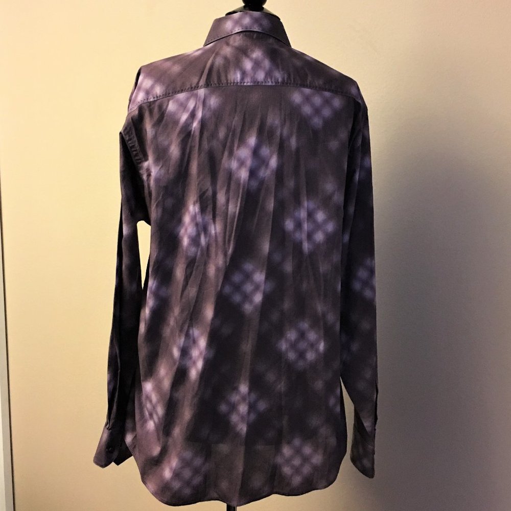 Bugatchi Spread Collar Cotton Button Front Shirt - image 3